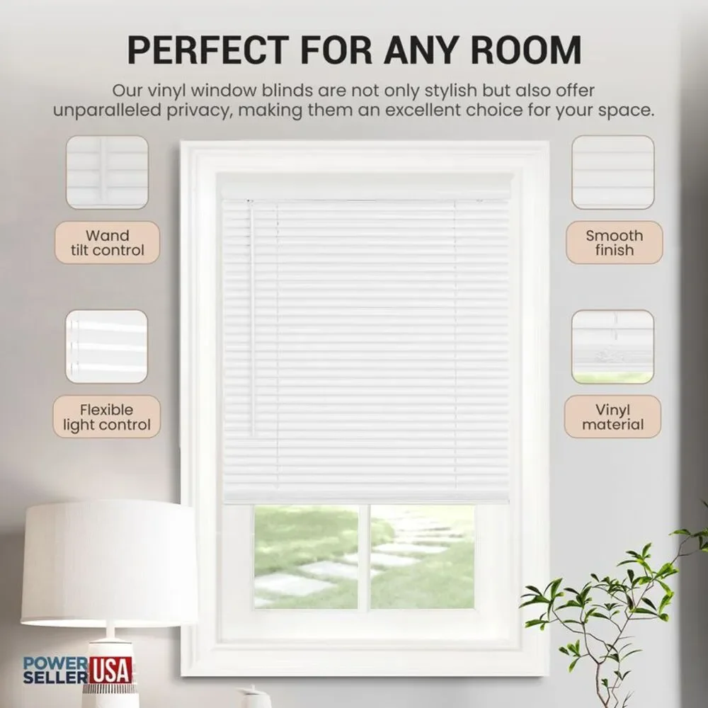 PowerSellerUSA Cordless Window Blinds, Privacy & Light Filtering 1